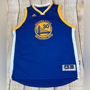 Adidas Curry #30 Golden State Warriors Youth XL+2 in Swingman Basketball Jersey